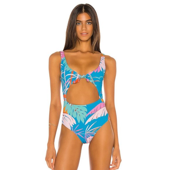 L*Space Kylie Classic One Piece in Fiesta Palm - Size Large - Picture 2 of 7